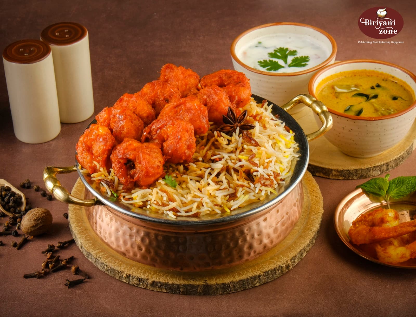 Hyderabadi Prawn Biriyani