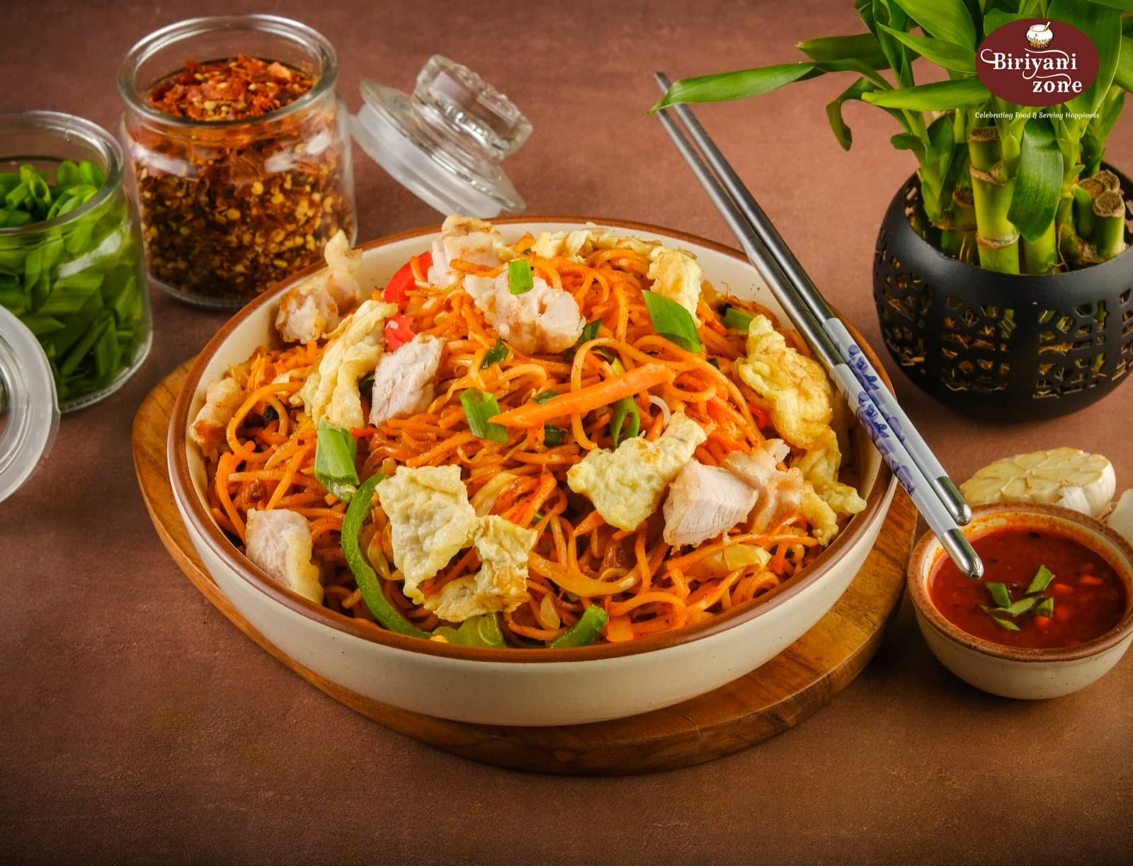 Schezwan Chicken Noodles